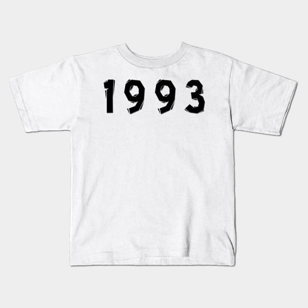 1993 year | simple black Kids T-Shirt by Pavlushkaaa